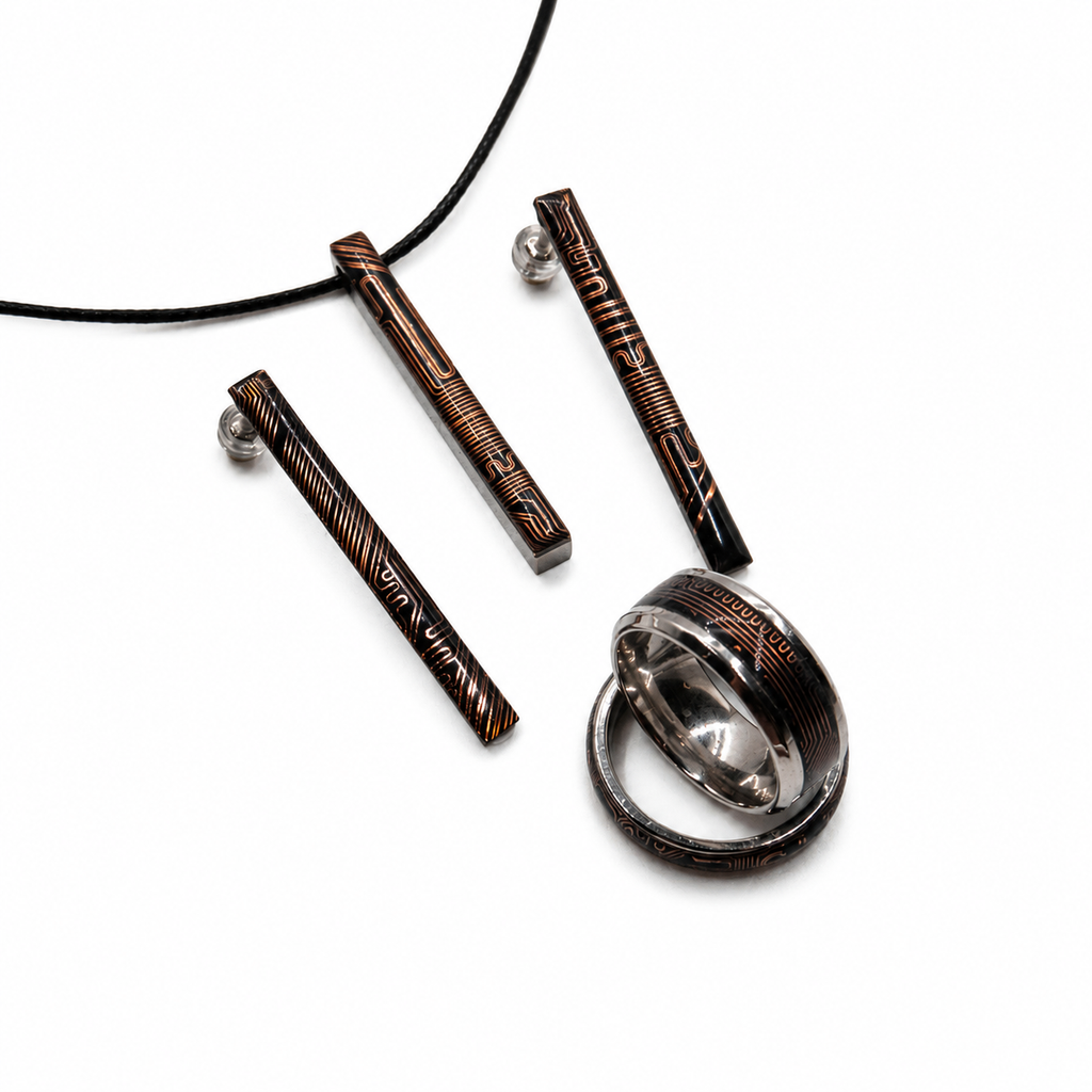Earrings, Necklace & Ring Set