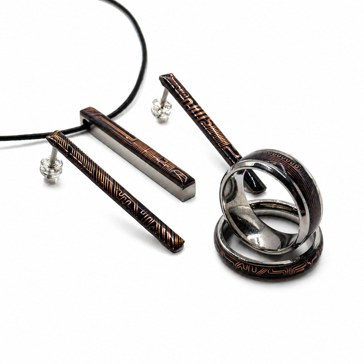 Earrings, Necklace & Ring Set